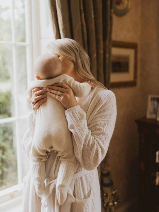 Personalised Cashmere Baby Onesie