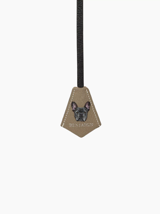 Contrast Leather Pet Charm