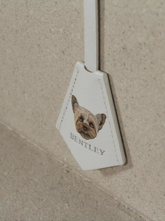 White Leather Pet Charm
