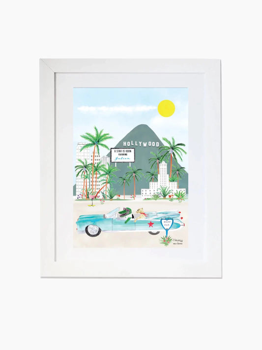 Personalised Hollywood Kids Art Print