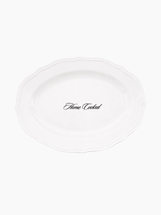 Home Cooked Oval Plate