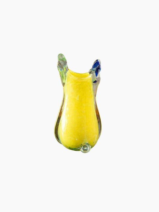 Bloom Yellow Handblown Glass Vase