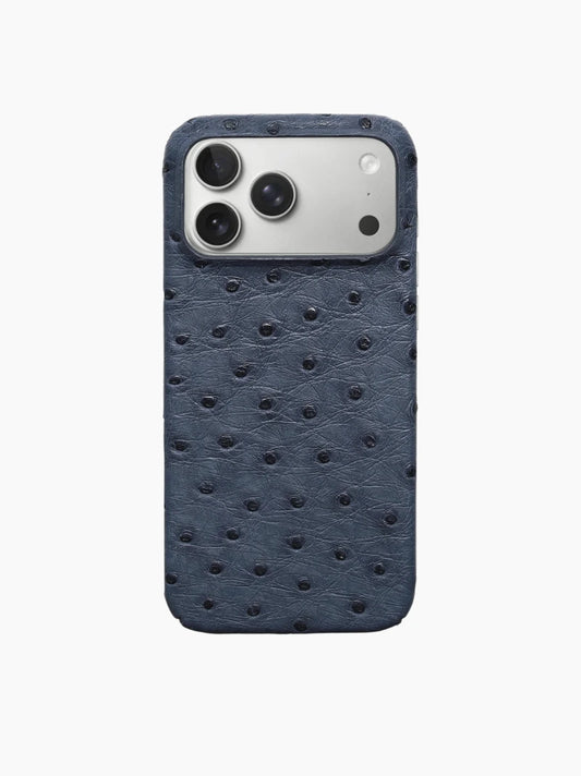 Storm Blue Ostrich iPhone Case