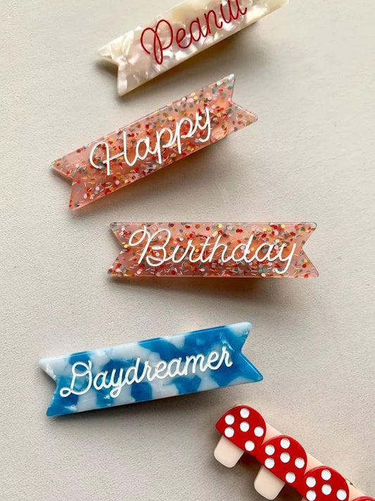 Happy Birthday Hair Clips Set