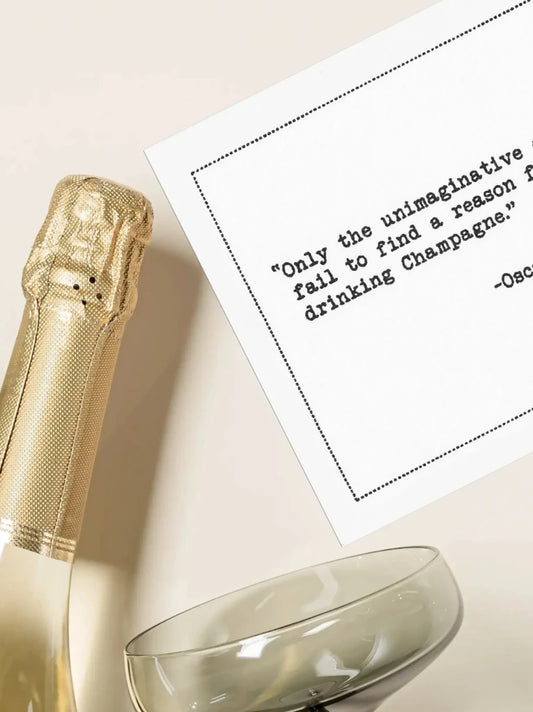 Champagne Drinking Quotes Paper Cocktail Napkins