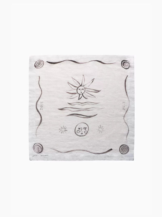 Sun & Moon Linen Napkins Set of 2