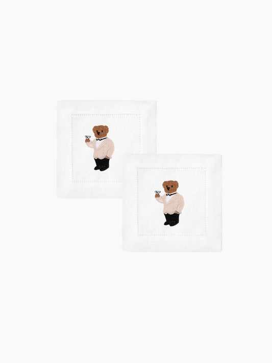 Tux Bear Cocktail Napkin Set of 2