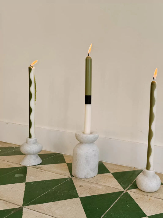 Gardener Dinner Candles Set of 2