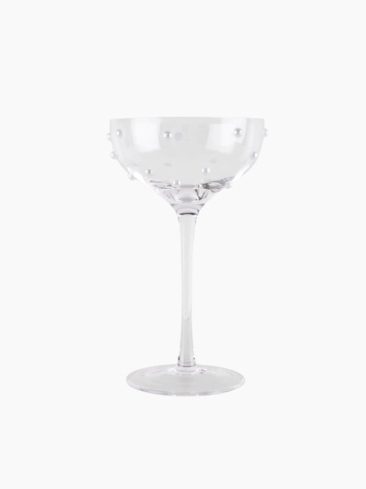 Clear Pearl Cocktail Glass