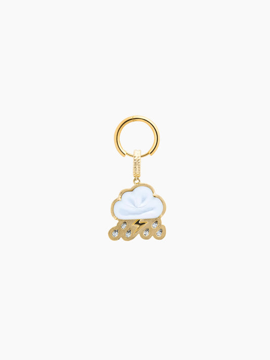 Storm Cloud Gold Cut-Out Charm