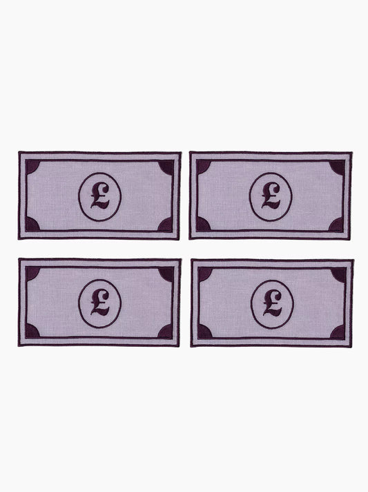 Pound Bank Note Cocktail Napkins