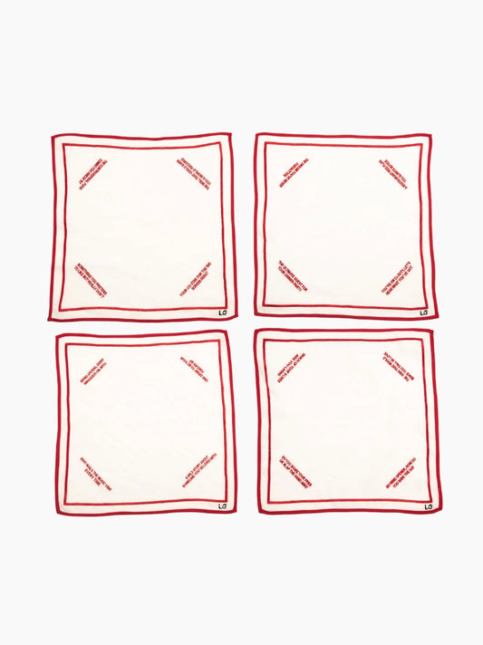 Conversation Starter Napkin Set of 4