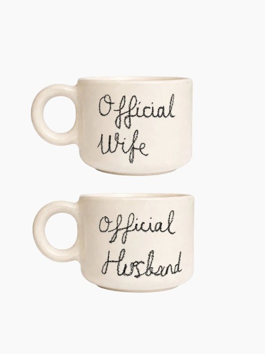 Official Wife & Husband Mug Set
