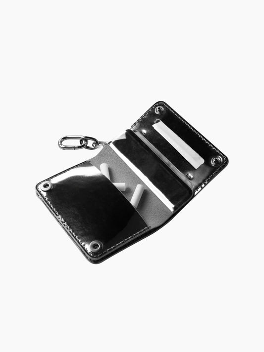 Silver Leather Tobacco Pouch
