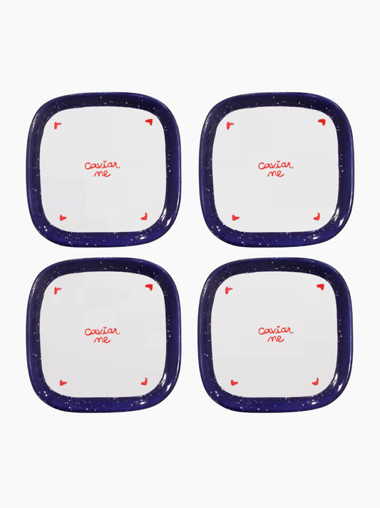 Caviar Me Plates Set of 4