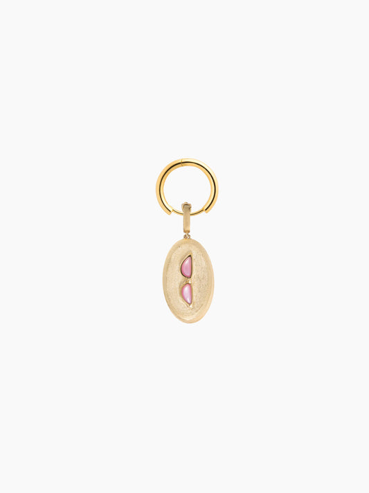 Sunglasses Gold Oval Charm
