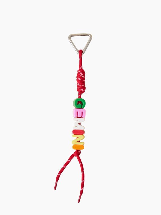 Red Rope Letter Bag Charm