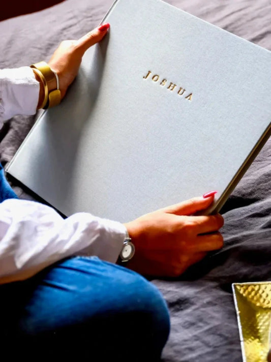 Personalised Linen Birthday Photo Album