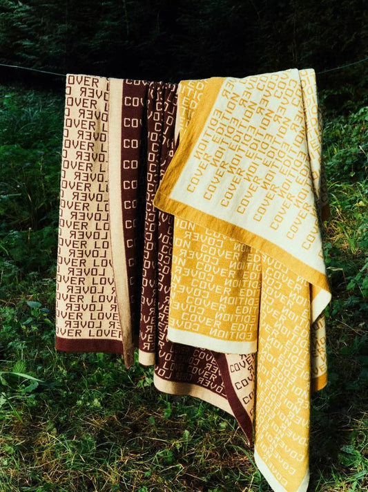 Bespoke Blue Merino Wool Blanket