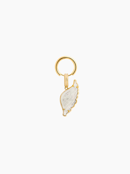 Angel Wing Gold Cut-Out Charm