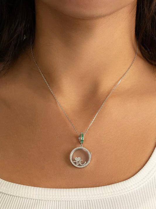 Diamond Floating Charm Locket