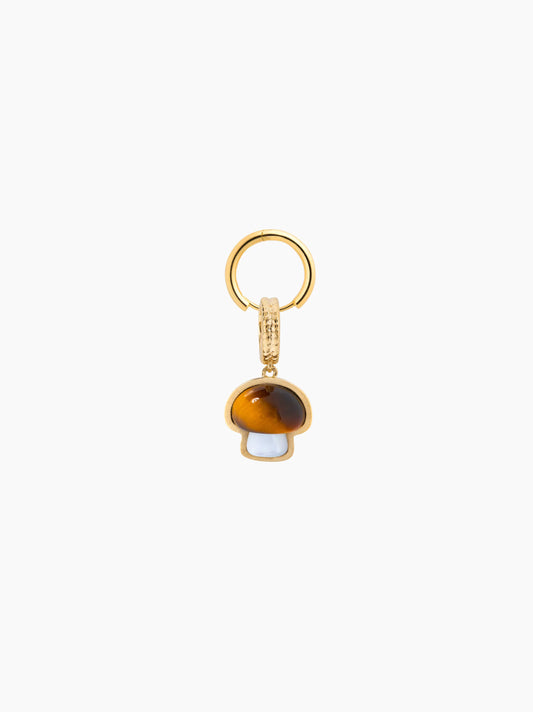 Mushroom Gold Cut-Out Charm