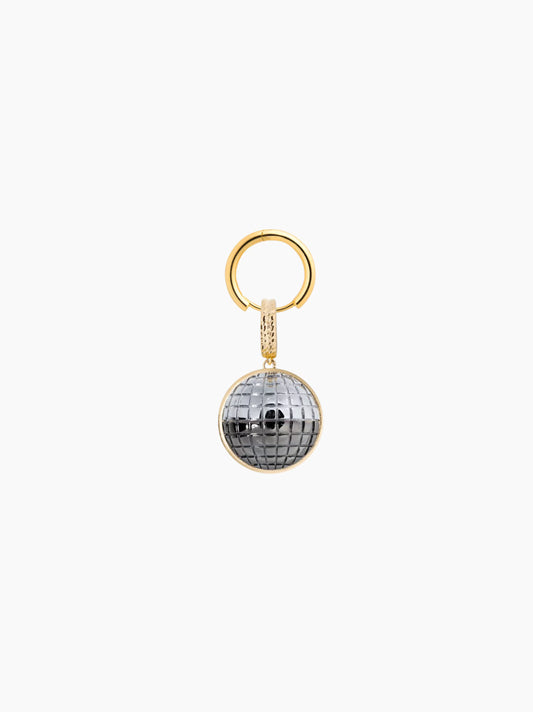 Disco Ball Gold Cut-Out Charm