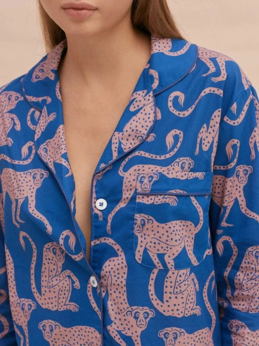 Personalised Blue Chango Long Pyjama Set