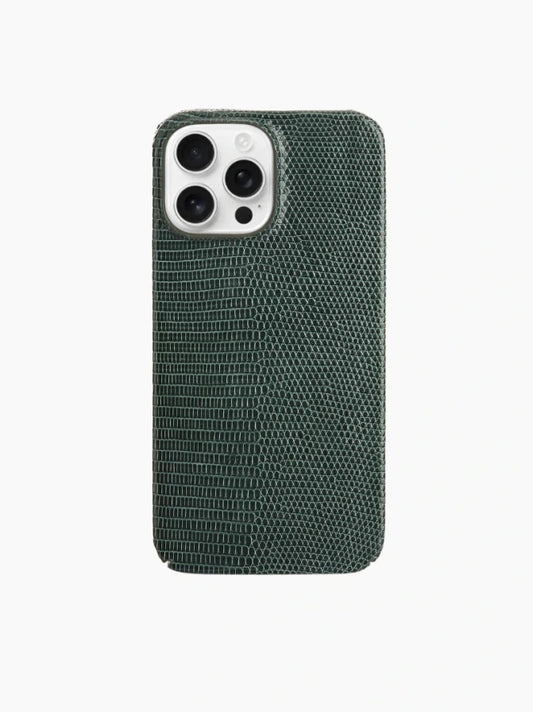 Peacock Green Lizard iPhone Case