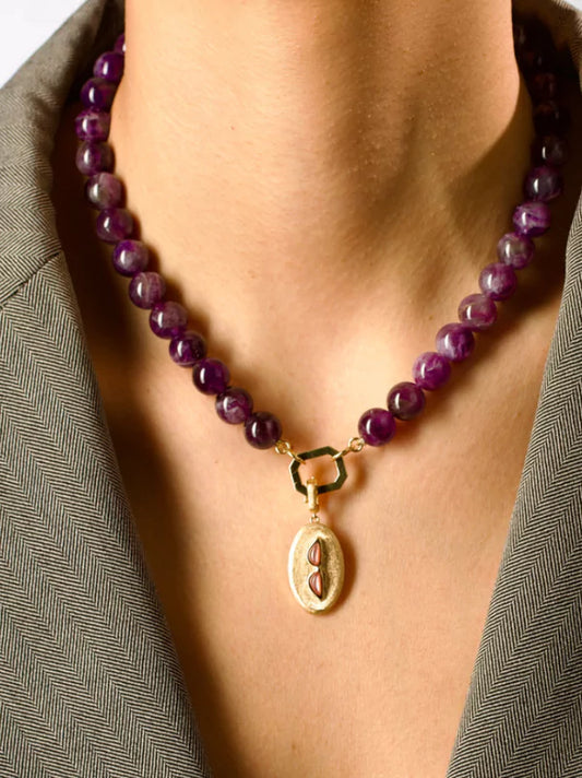 Sunglasses Gold Oval Charm