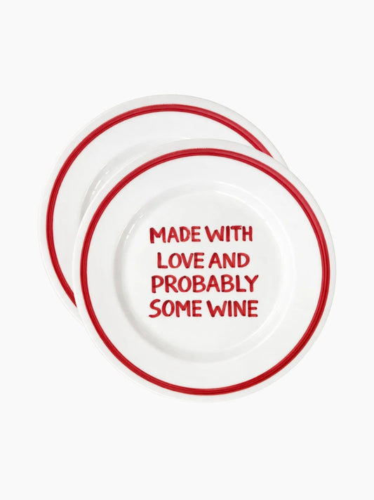 Made With Love And Probably Some Wine Plate