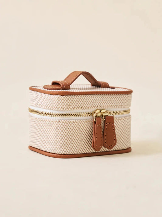 Mini Beige Jewellery Case
