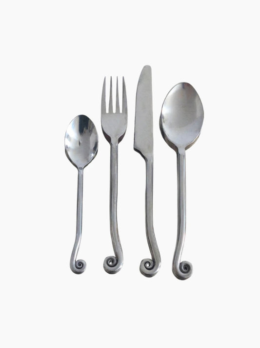 Vintage Spiral Cutlery Set of 4