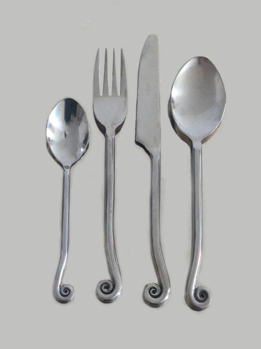 Vintage Spiral Cutlery Set of 4