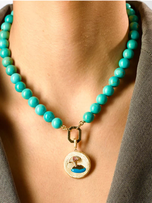 LoveIsland Gold Circle Charm