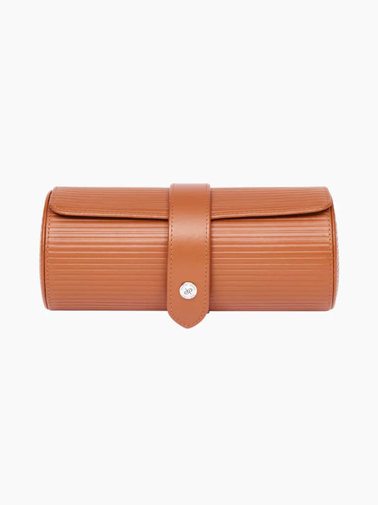 Nova Leather Three-Piece Watch Roll