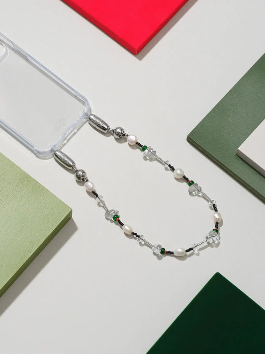 Martini and Pearl Phone Wristlet