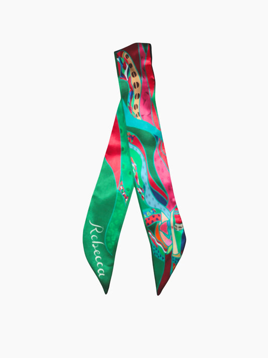 Personalised Silk Ribbon Scarf