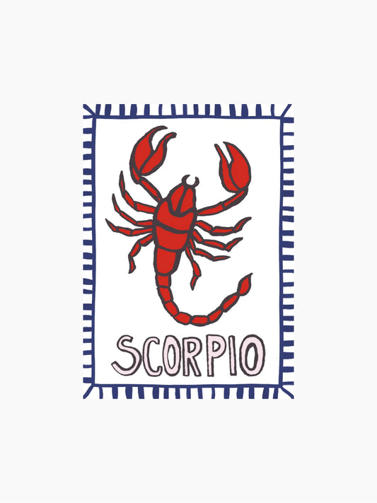 Scorpio Linen Tea Towel