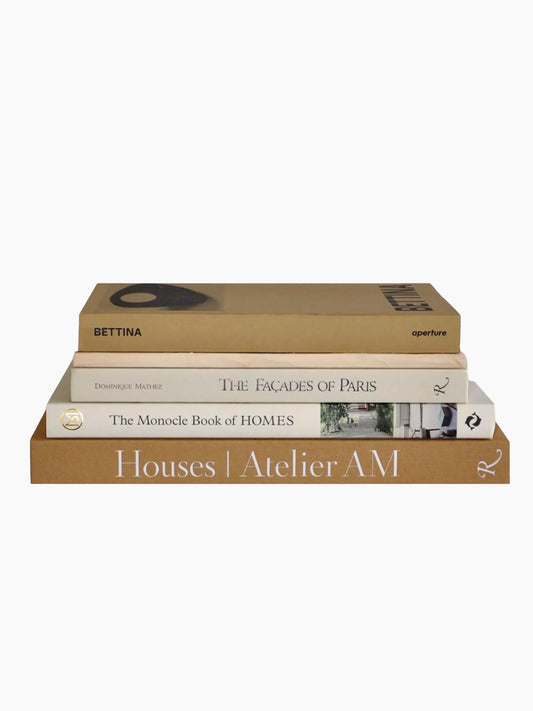 The Beige Coffee Table Book Stack