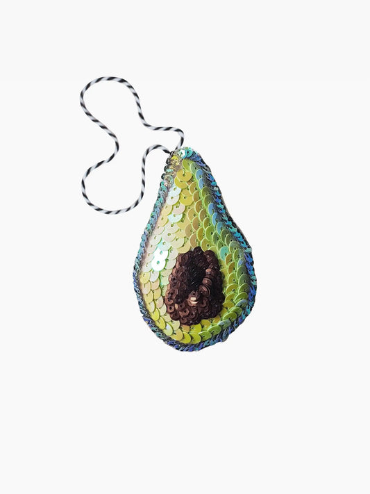 Avocado Sequin Ornament