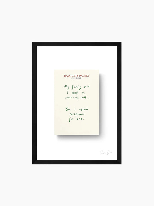 Paper at Badrutt's Palace St. Moritz i Art Print