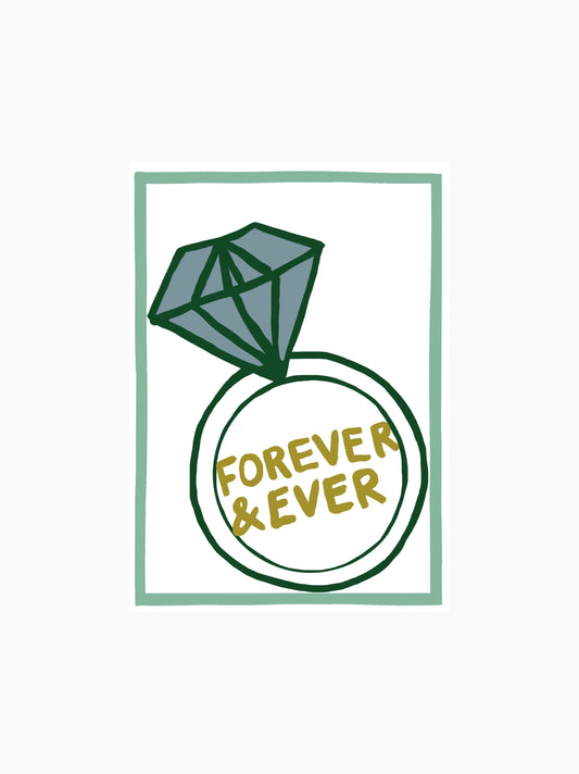 Forever & Ever Linen Tea Towel