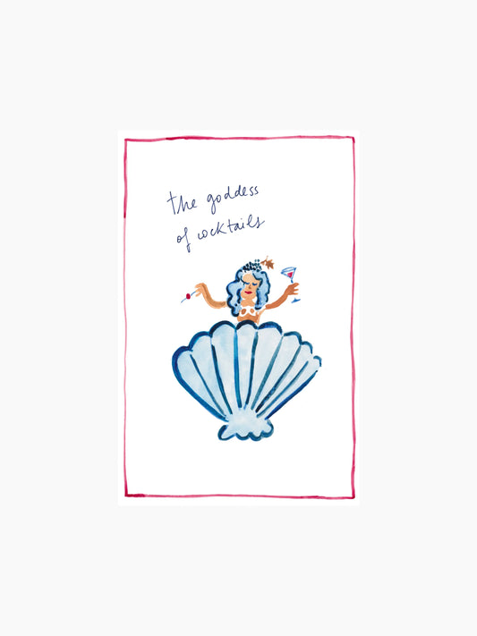 Goddess of Cocktails Tea Towel