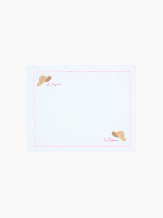 Le Chapeau The Hat Linen Placemat