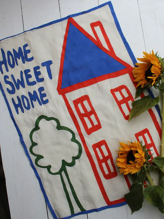 Home Sweet Home Linen Tea Towel