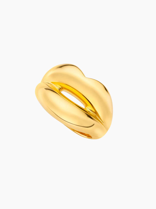 Gold Vermeil Lips Ring