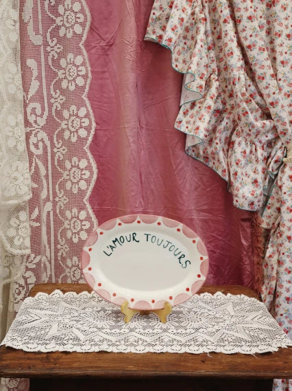L’amour Toujours Oval Platter