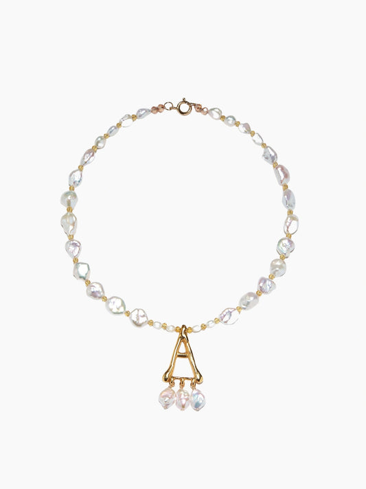Pearl Letter Necklace