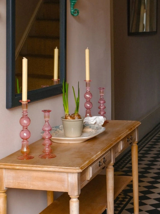 Ombo Glass Candlestick